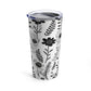 Black & White Flower Tumbler (20 oz.)