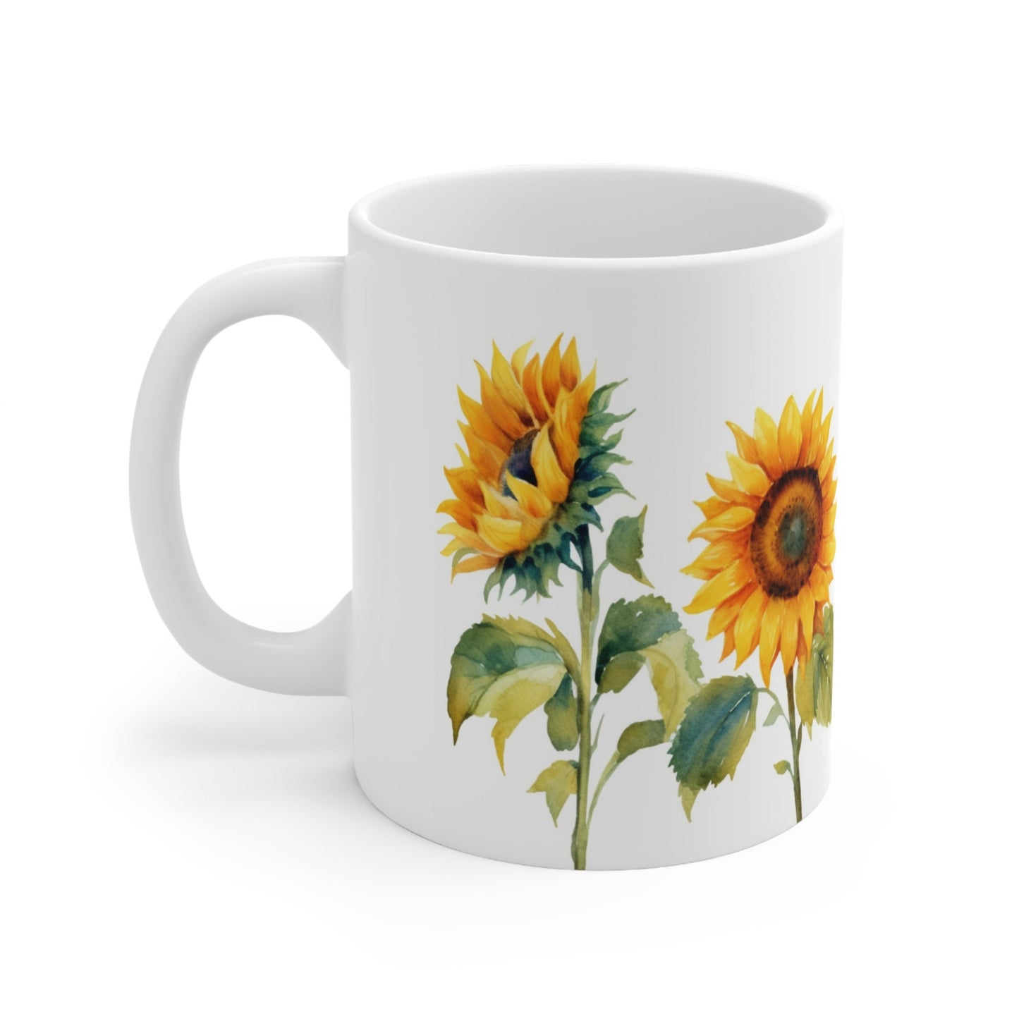 Sunflower Coffee Mug Gift for Her Travel Mug Tumbler Nature Lover Gift Sunflower Art, Rustic Charm, Joyful Mug