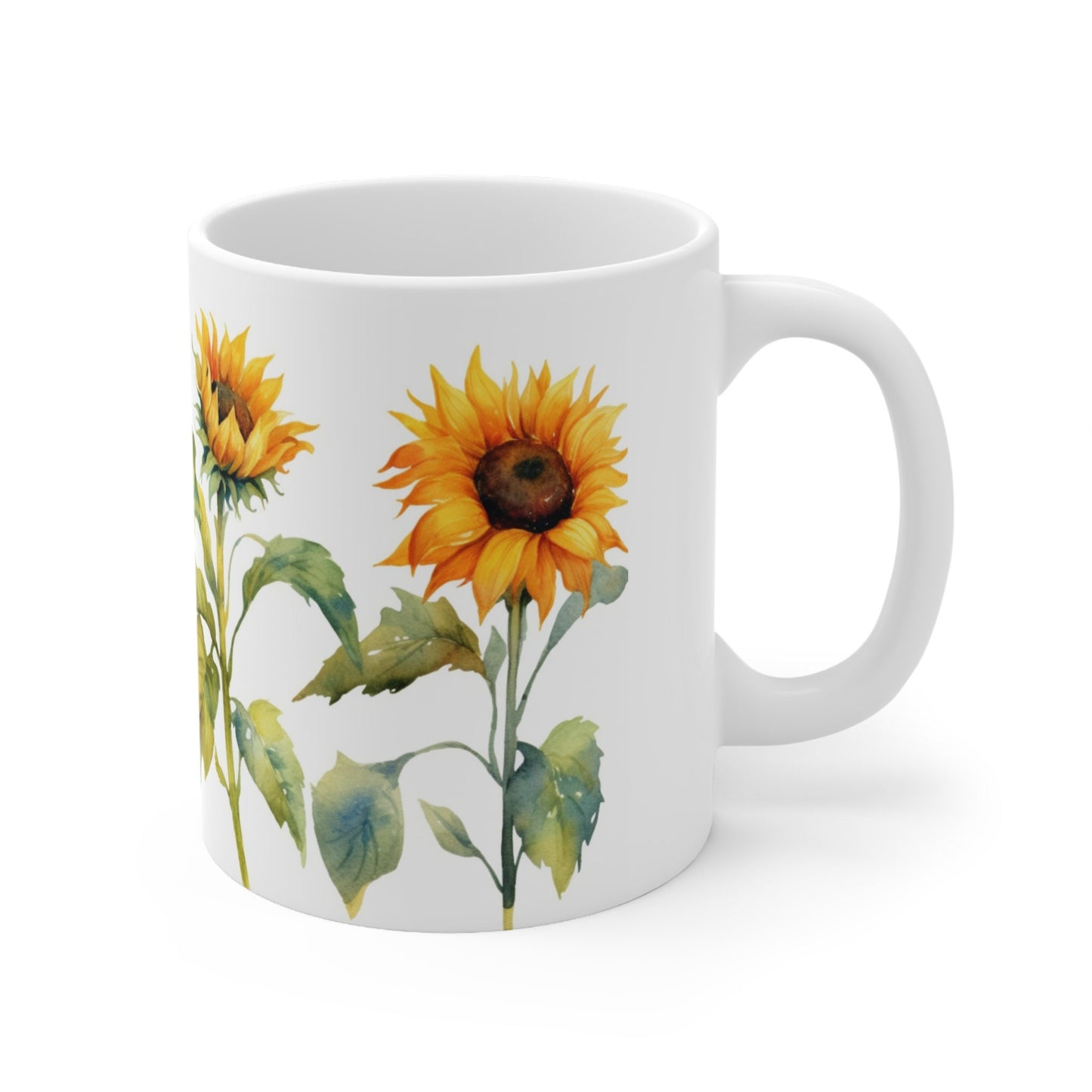 Sunflower Coffee Mug Gift for Her Travel Mug Tumbler Nature Lover Gift Sunflower Art, Rustic Charm, Joyful Mug